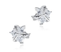 Exquisite CZ Stone Silver Ear Stud STS-5078